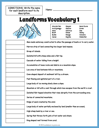 landforms-vocabulary-worksheet-1