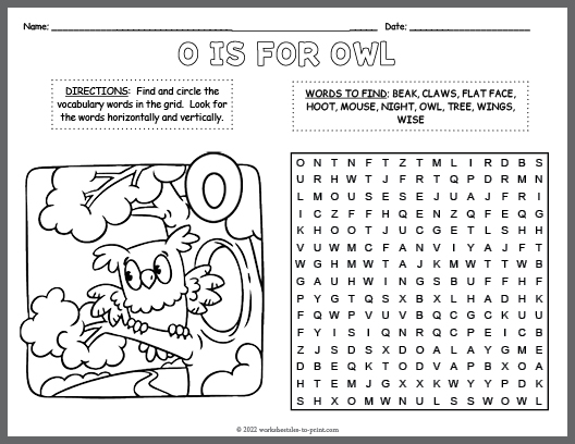 free coloring pages word search