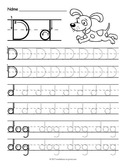 Free Letter D Tracing Worksheets Tracing Worksheets Free Letter D 26 Best Printable Abc 